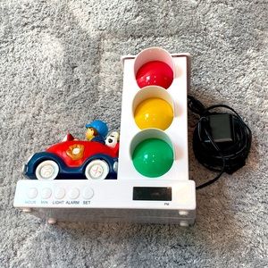 Stoplight Sleep Enhancing Alarm Clock for Kids (Boy Car Clock)